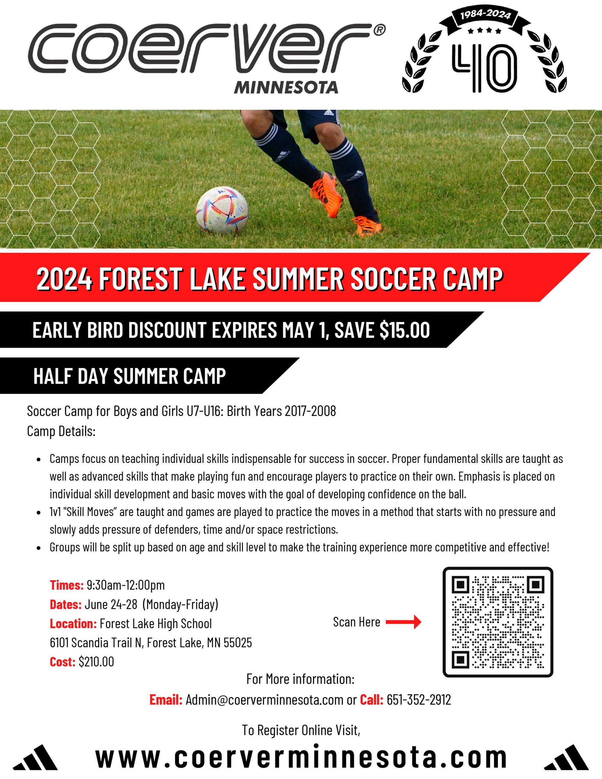 2024 Forest Lake Summer Camp Flyer