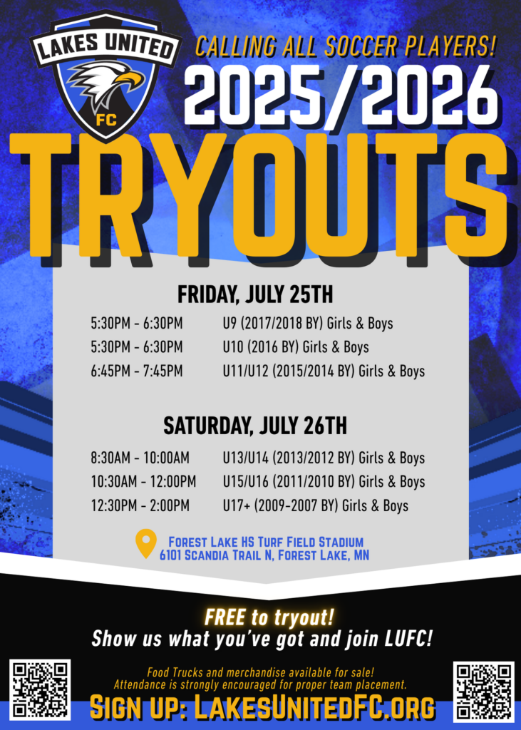 LUFC Tryouts Flyer